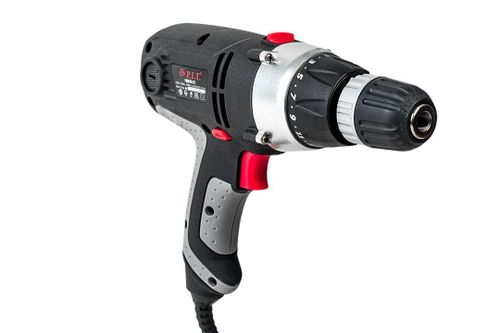 Дрель-шуруповерт электрическая P.I.T. PBM10-C20 400 Вт, крупный план