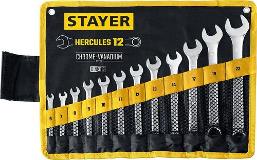 Ключ гаечный Stayer 6-22 мм 12 шт, фотография