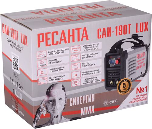Сварочный инвертор РЕСАНТА САИ 190Т LUX, детальное фото