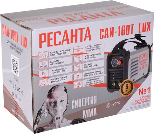 Сварочный инвертор РЕСАНТА САИ 160Т LUX, фотография