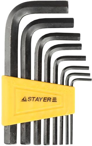 Ключ имбусов Stayer шестигранный 2-10 мм, 8 шт, детальное фото