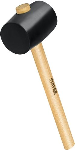 Киянка чёрная Stayer резиновая 340 г, вид