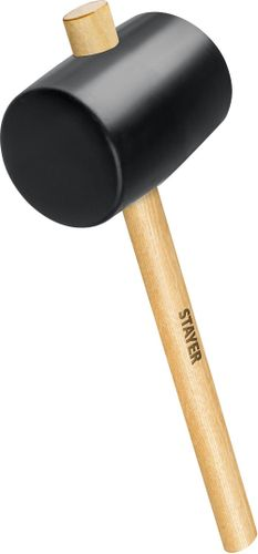Киянка чёрная Stayer резиновая 1100 г, вид