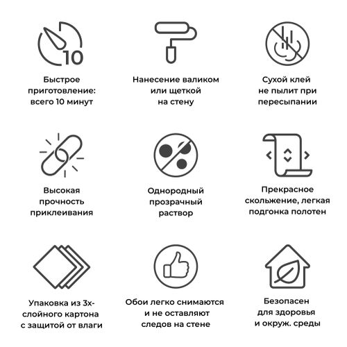 Обойный клей Quelyd Спец-флизелин для флизелиновых обоев 300 г, детальное фото