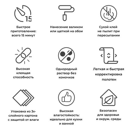 Обойный клей Quelyd Спец-винил для виниловых обоев 450 г, детальное фото