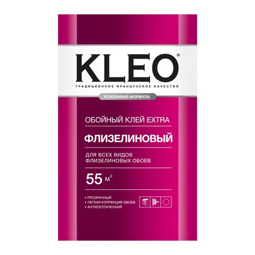 KLEO EXTRA 55, клей для флизелиновых обоев, 380г, изображение