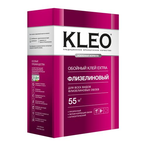 KLEO EXTRA 55, клей для флизелиновых обоев, 380г, картинка