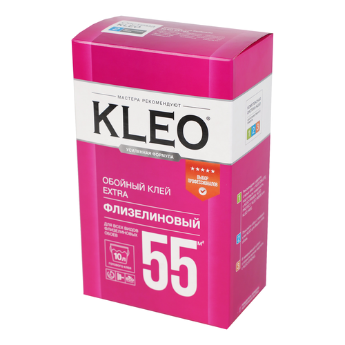 KLEO EXTRA 55, клей для флизелиновых обоев, 380г, крупный план