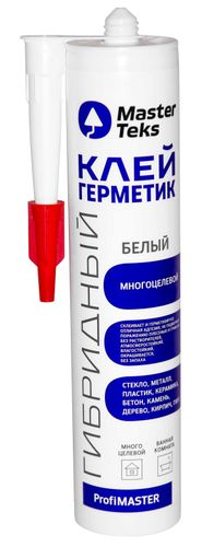 MasterTeks PM клей-герметик гибридный многоцелевой 290 мл белый, вид