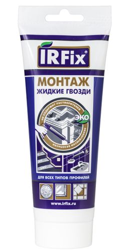 Клей универсальный IRFIX МОНТАЖ белый 250 мл, картинка