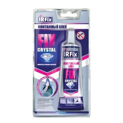Клей монтажный IRFIX CRYSTAL FIX 100мл бесцветный, изображение
