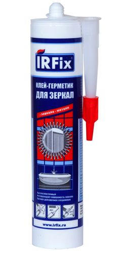 Клей-герметик для зеркал IRFIX бесцветный 310 мл, крупный план