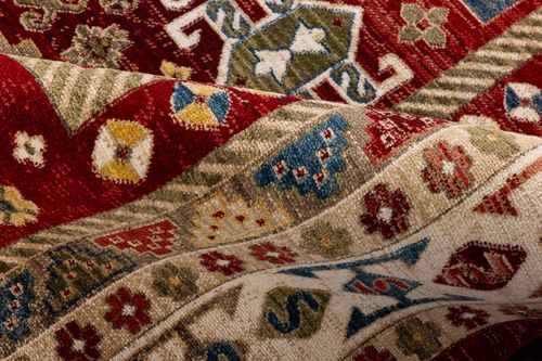 Ковёр Турция ART KAZAK 0694A-BORDO-ROSE 2,0x2,9, крупный план