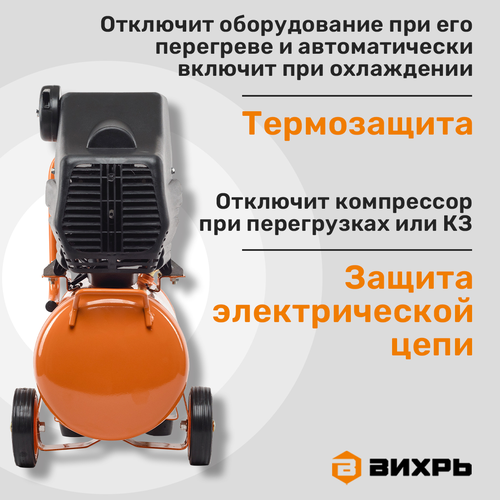 Компрессор масляный ВИХРЬ КМП-230/24, картинка