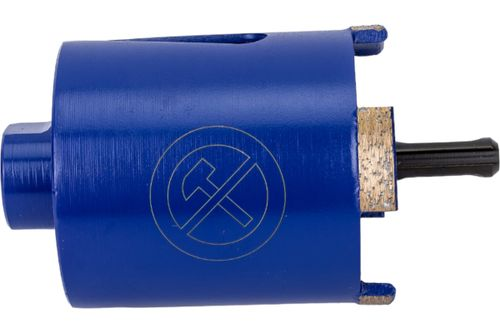 Коронка с центрирующим сверлом по стеклу и керамике (35х55 мм) VERTEXTOOLS 336-35-55, изображение