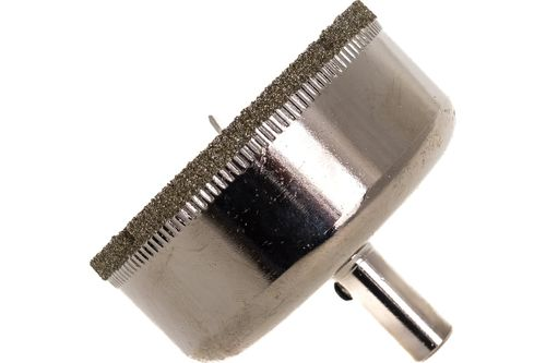 Коронка с центрирующим сверлом по стеклу и керамике (68х55 мм) VERTEXTOOLS 336-68-55, крупный план