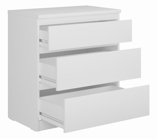 Комод Шведский Стандарт Кастор 3 ящика 650x396x716 мм, белый, изображение