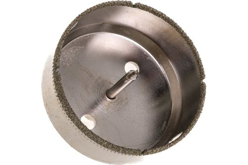 Коронка с центрирующим сверлом по стеклу и керамике (55х55 мм) VERTEXTOOLS 336-55-55, детальное фото