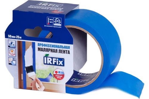 Малярная лента для внутренних работ IRFIX EXTRA 50мм*25м, фото