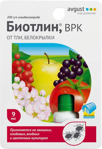 Средство защитное от вредителей Avgust Биотлин 9 мл, крупный план