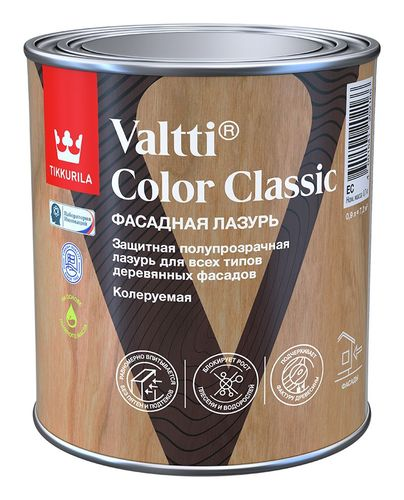 Антисептик Tikkurila/Tikkivala Valtti Color 0,9 л матовый, крупный план
