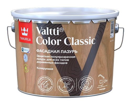 Антисептик Tikkurila/Tikkivala Valtti Color 9 л, полуматовый, изображение