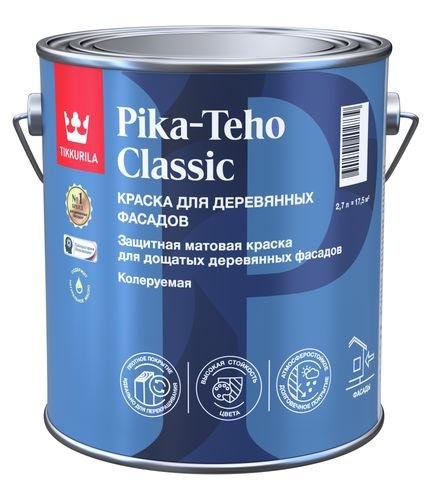 Краска Tikkurila/Tikkivala pika-teho classic для домов c m 2,7л, картинка
