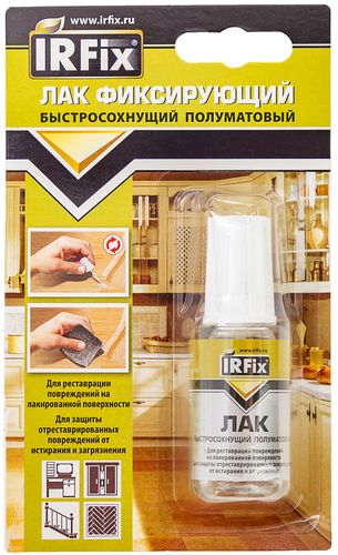 Лак фиксирующий IRFIX бесцветный 20 мл, вид
