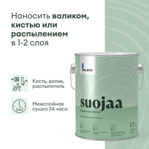 Масло защитное TALATU SUOJAA 2,7 л, крупный план