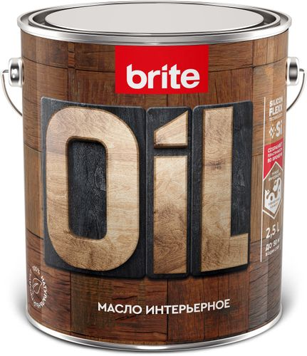 Масло BRITE FLEXX интерьерное бесцветное 2,5 л, картинка