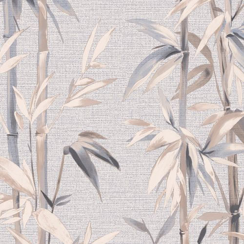 Виниловые обои WallSecret Bamboo 8735-14 серые 1,06х10,05 м, картинка