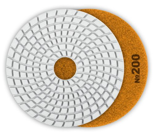 Алмазный гибкий круг для мокрого шлифования ЗУБР 125 мм №200, фото