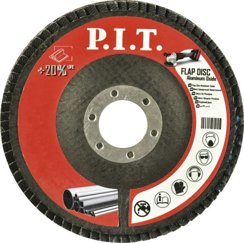 Круг лепестковый шлифовальный P.I.T. 125x22,2 мм A80(APLS01-12580), изображение