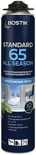 BOSTIK пена пистолетная полиуретановая Standard 65 All SEASON , 750 мл, фотография