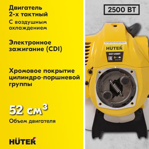 Триммер бензиновый HUTER 3,3лс, GGT-2500Т, изображение