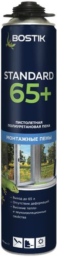 BOSTIK  пена пистолетная полиуретановая Standard 65+, 850 мл, крупный план