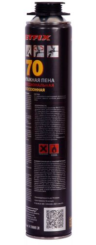 Пена монтажная JETFIX 70 профессиональная, 850мл., 950гр., изображение