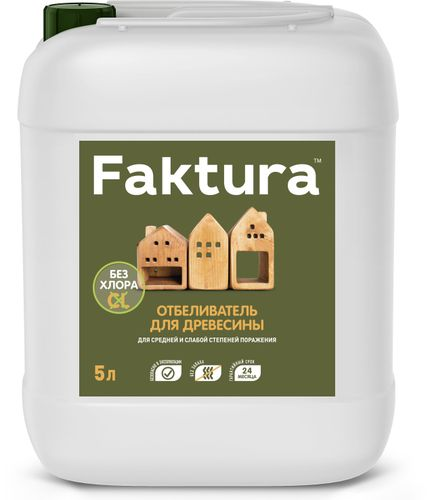 Отбеливатель FAKTURA для древесины 5 л, крупный план