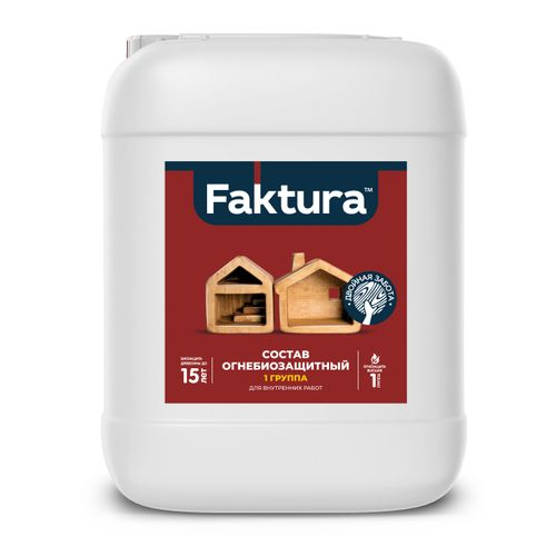 Состав FAKTURA огнебиозащитный I группа, канистра 10 л, картинка