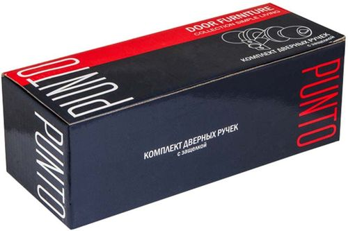 Дверная ручка-кноб для межкомнатной двери PUNTO 6072 BL-P черный, фотография
