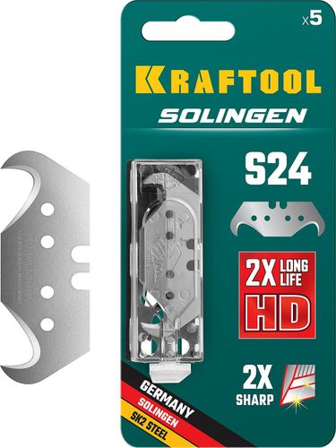 Лезвие-крюк запасное KRAFTOOL s24 5 шт, детальное фото
