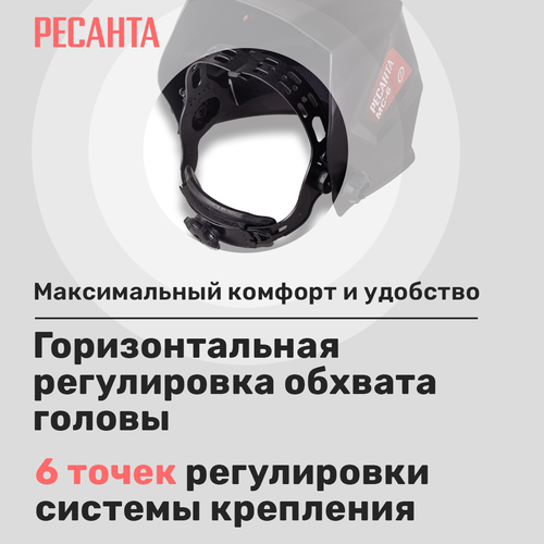 Сварочная маска РЕСАНТА МС-6, детальное фото