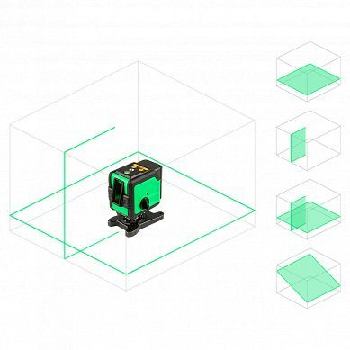 Лазерный уровень AMO LN 360 GREEN 20 м, картинка