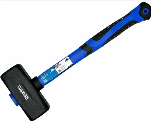 Кувалда VERTEXTOOLS 1500 г, фибергласовая обрезиненная рукоятка 10-12-1500, картинка