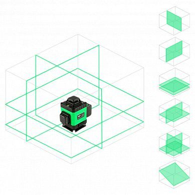 Лазерный уровень AMO LN 4D-360-4, 25 м, изображение