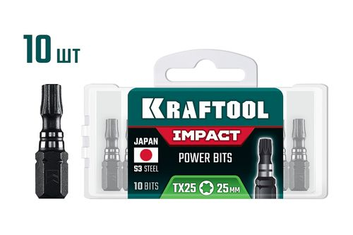 Биты KRAFTOOL 26195-25-25-s10, изображение