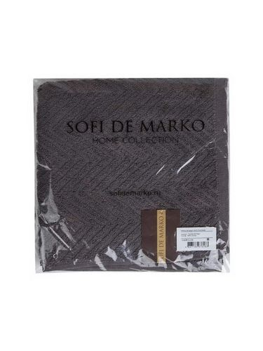 Полотенце махровое Sofi De Marko Victoria 50х70 антрацитовое, крупный план