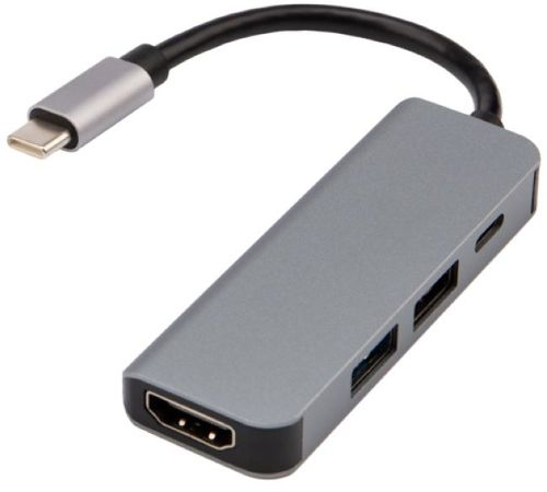 Разветвитель REXANT USB Type-C на 4 порта (1xHDMI/2xUSB 3.0 PD/1xType-C PD), фотография
