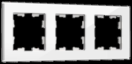 Рамка 3 поста IEK BRITE BR-M32-G-K01 белый, картинка
