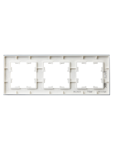 Рамка 3 поста IEK BRITE BR-M32-G-K01 белый, вид